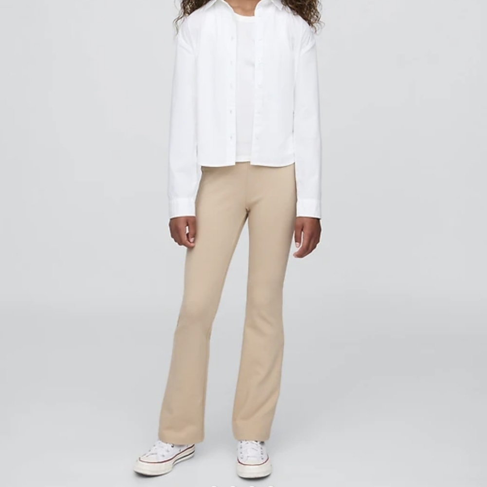GAP Flare Ponte Khaki Pants